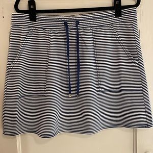 HATLEY NWT Christine blue and white narrow striped skirt.
